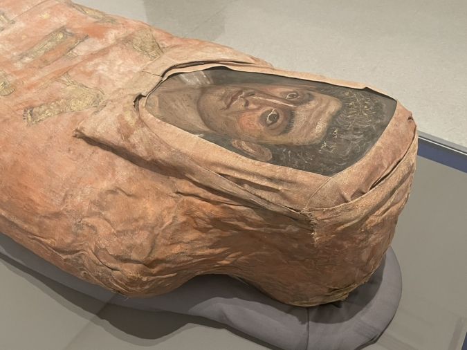 デメトリオスという名の男性の肖像とミイラ ブルックリン博物館所蔵 古代エジプト