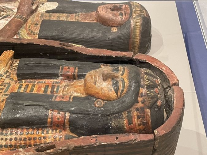 家の女主人 ウェレトワハセトの棺と内部のカルトナージュ ブルックリン博物館所蔵 古代エジプト