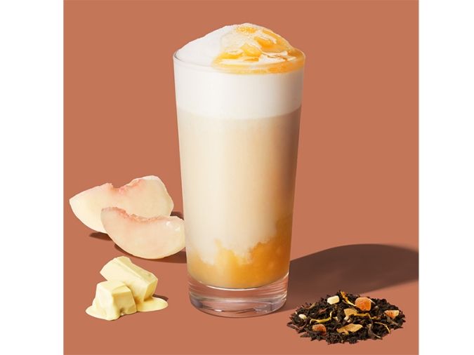 ホワイト ピーチ & ジョイフルメドレー ティー フラペチーノ(R)