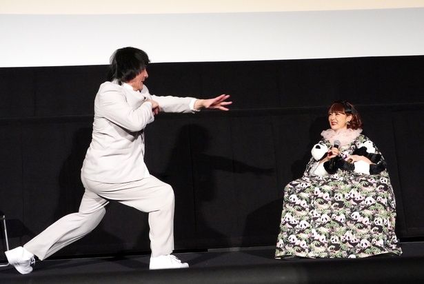 無茶振りに応えたジャッキーちゃん、アクションを炸裂させた