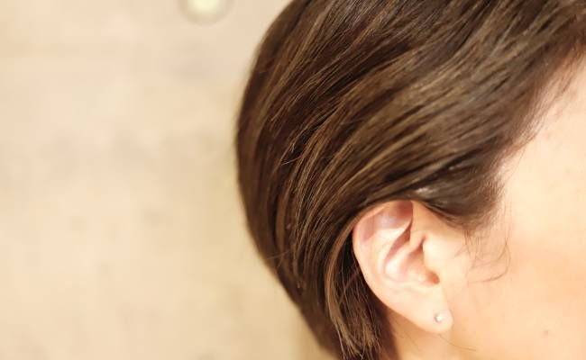 メッシュを入れたヘアスタイルのイメージ