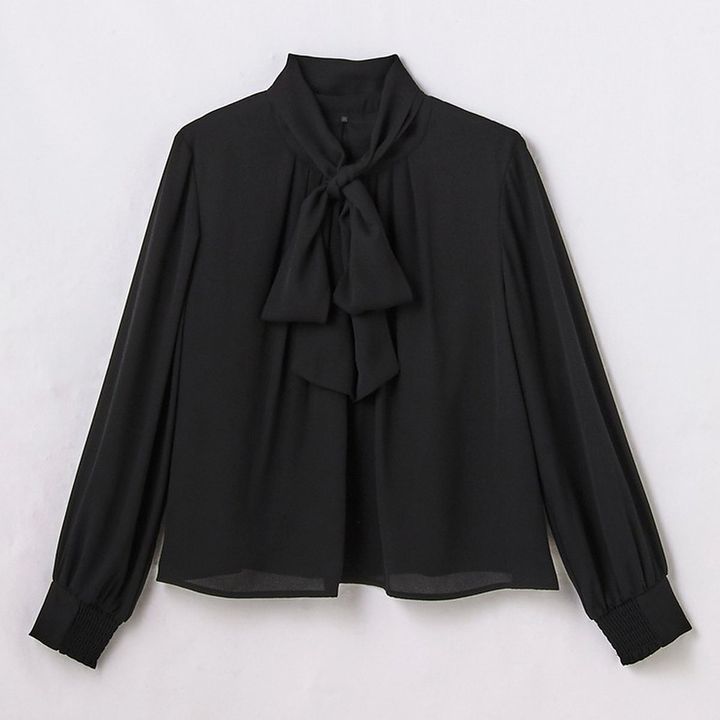 しまむらのリボンブラウス（どこでもっと！）