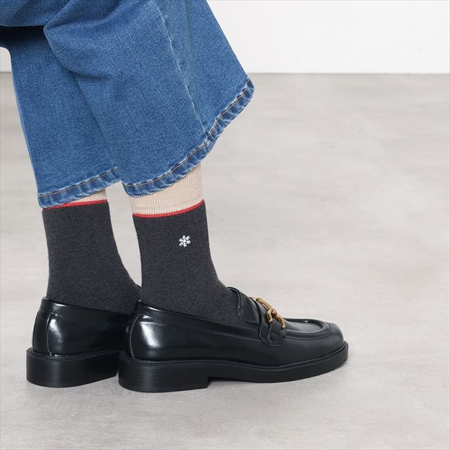 d 発熱パイル刺繍|ソックス|靴下