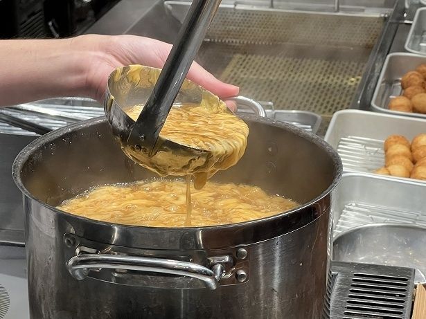 ふわふわでなめらかな舌触りの玉子あん