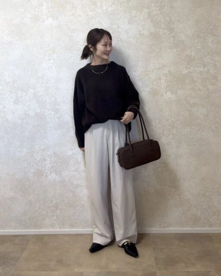 2026gu女性おすすめパフニットオーバーサイズチュニック着回しコーデ