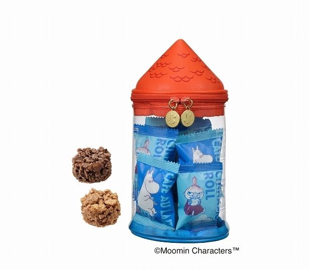 「ムーミンやしきポーチ(2種のクランチチョコレート)」