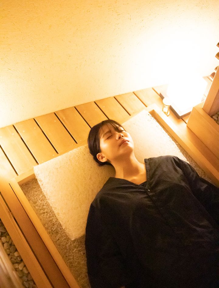 雲の上で寝ているような気分です