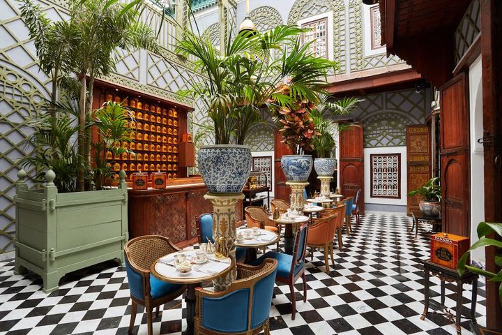 修復で美しく蘇ったモロッコ本店のコーヒールーム