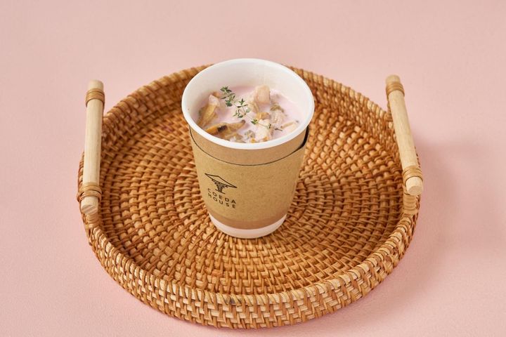 「クラムチャウダーロゼ ニューイングランドスタイル」880円