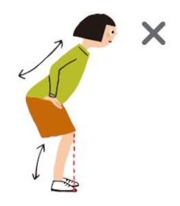 膝が前に出る、腰が反ってしまうのもNG