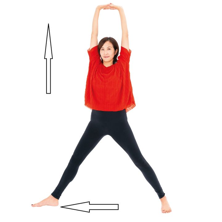 1、床を踏みしめ、安心感を感じて行うと効果大