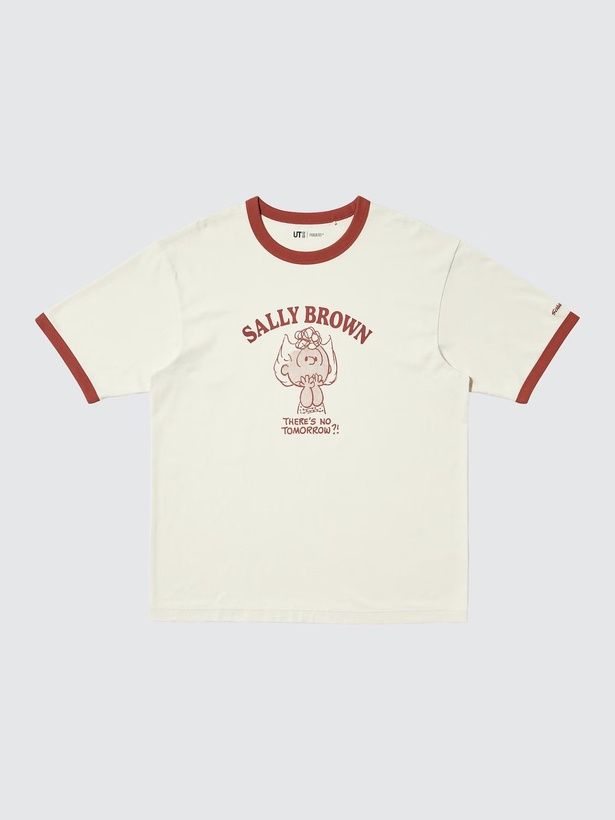 「ピーナッツ UT／リラックスフィット(ナチュラル×レッド)」(1990円)