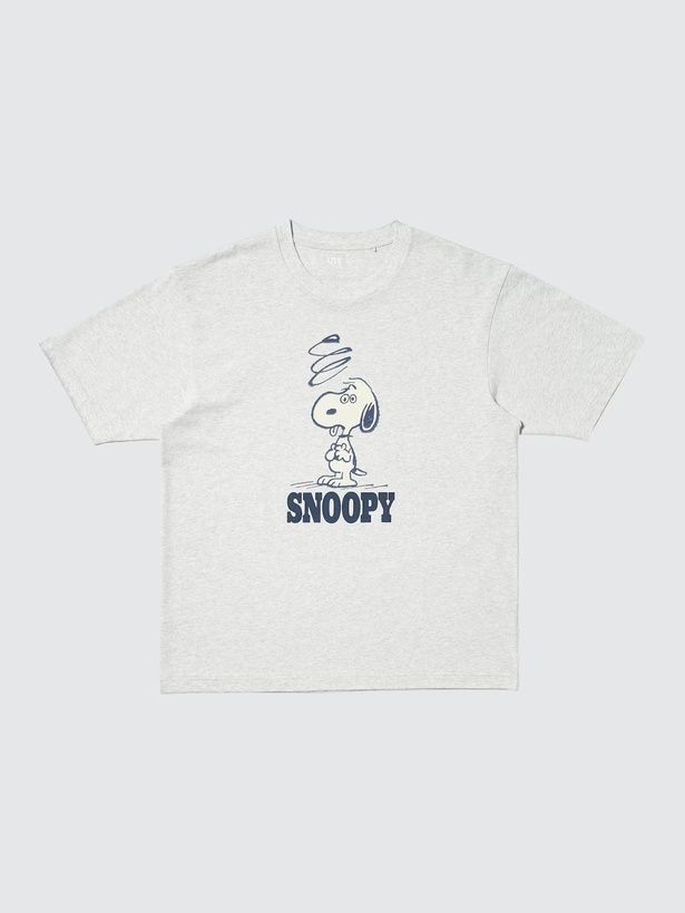 「ピーナッツ UT／リラックスフィット(グレー)」(1990円)