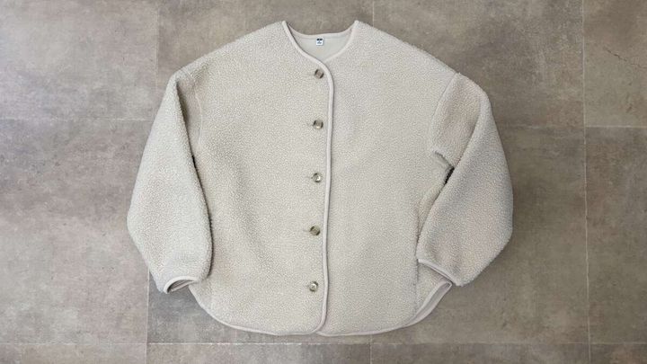 ユニクロボアフリースリラックスカーディガン OFF WHITE