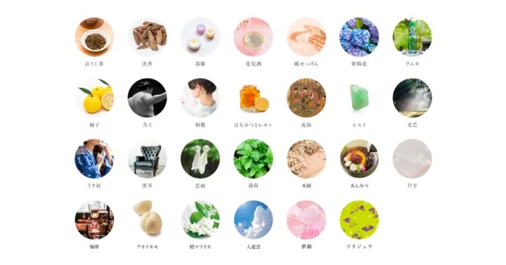 J-Scentの香りのモチーフ