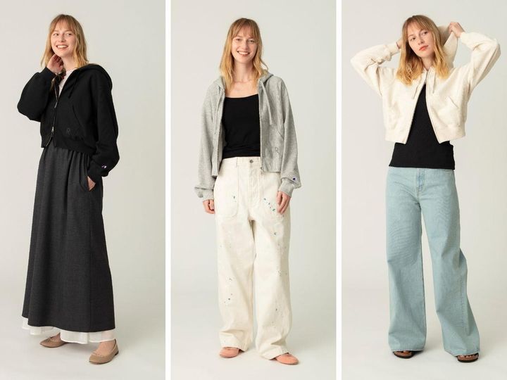 画像: 「Champion for RHC Zip Hoodie Sweater」各￥20,900※2026年2月7日（土）発売 出典：RHC ロンハーマン