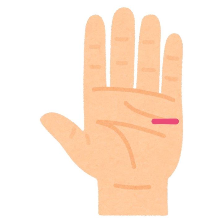 まっすぐで短い感情線