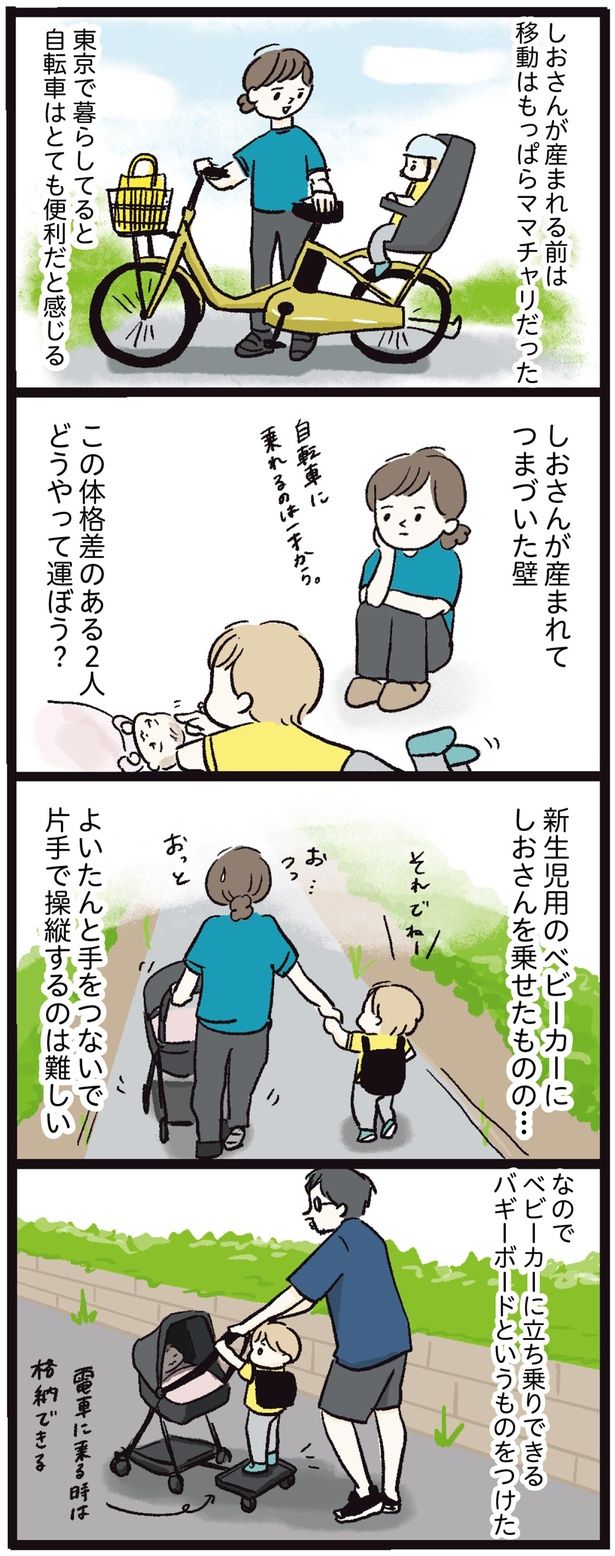 移動はもっぱらママチャリだった （C）まぼ／KADOKAWA