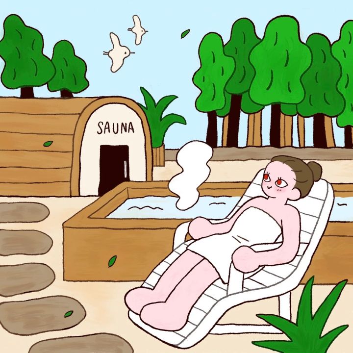 サウナ サウナー 女子 momo 自然 長野 The Sauna 整う