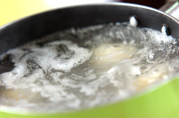 白みそのお雑煮の下準備1