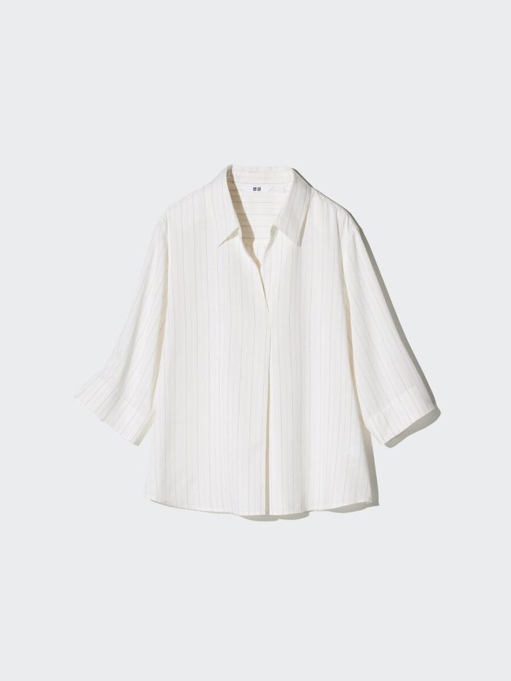 2026ユニクロ大人女性おすすめレーヨンスキッパーブラウス