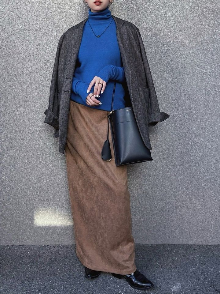 ブルーの冬コーデ2