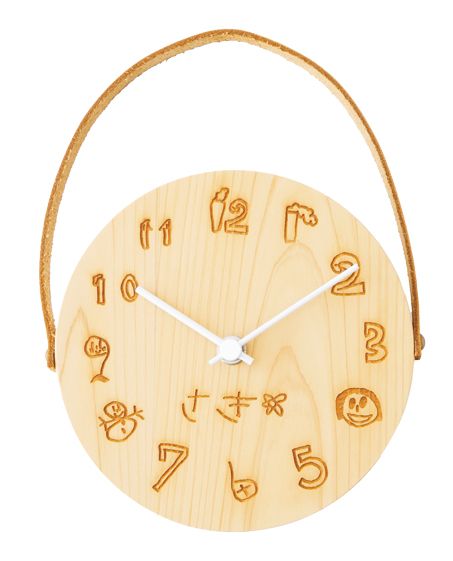 卒園記念品にもおすすめ！ 子どもの手書き文字や絵が転写できる世界にひとつの「時計」【こどモノ2月号】の画像1