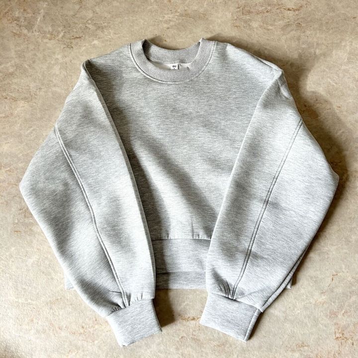 GUパフスウェットプルオーバー GRAY