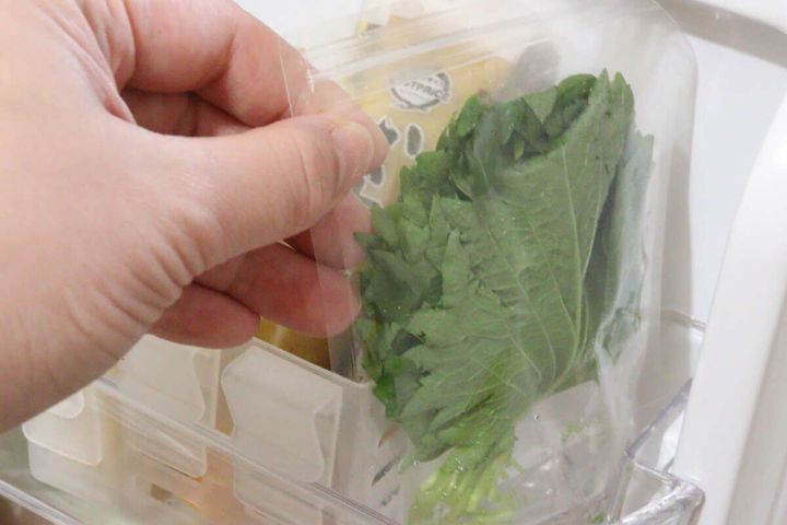 大葉のジッパー袋 3枚入り 取り出し