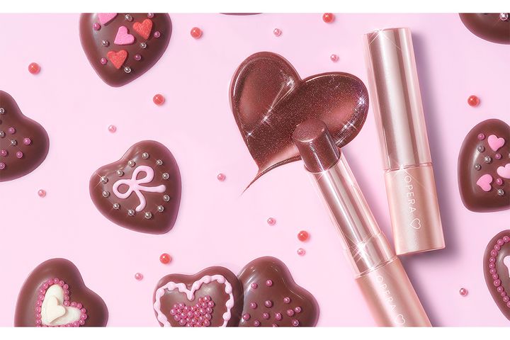 まるでチョコ？ オペラ グロウリップティント 限定色「カカオフレイズ」