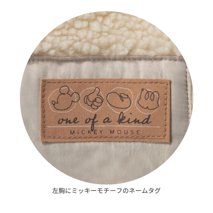 フードボアコート ミッキー タグ