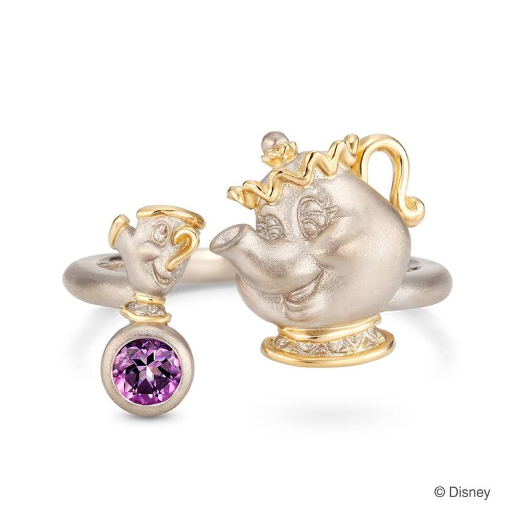 大好きなシーンをジュエリーに。「ポット夫人」と「チップ」のフォークリング