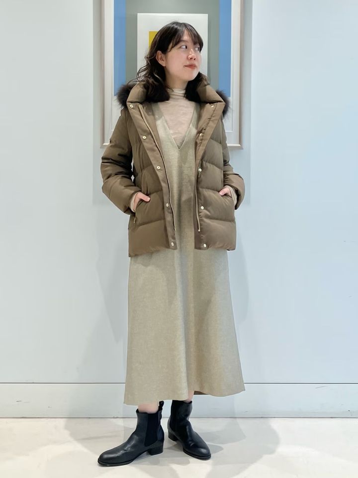 すとんと落ちるジャンパースカートで楽ちん