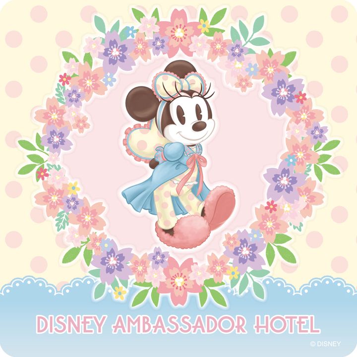 ディズニーアンバサダーホテル_“ミニーのスプリング・デイドリーム”スペシャルドリンク_コースター