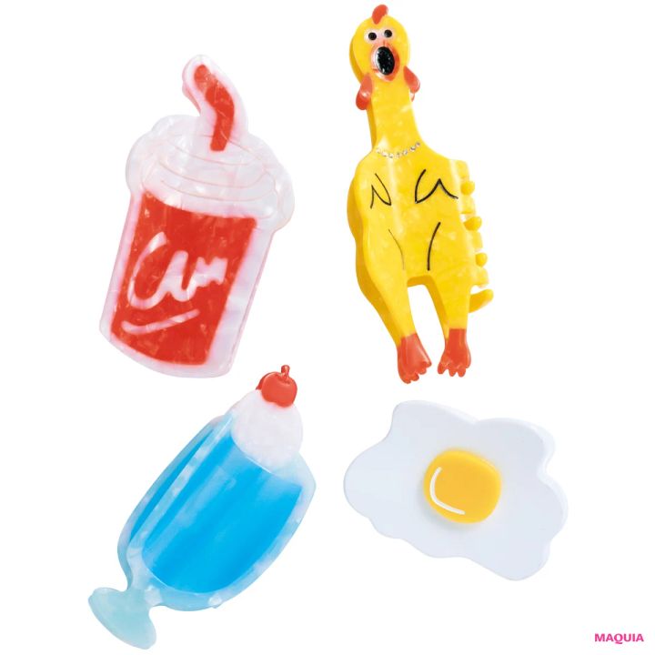 美容家 神崎恵さんのお気に入り小物 Coucou Suzetteの個性派ヘアクリップ