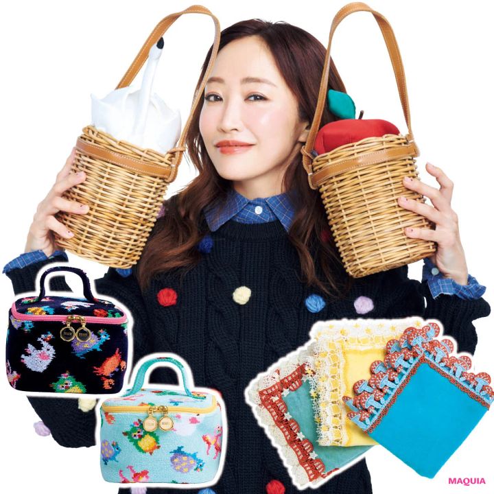 【神崎恵さんの愛用小物】バッグやポーチ、ハンカチ、クリップなど私物を大公開！