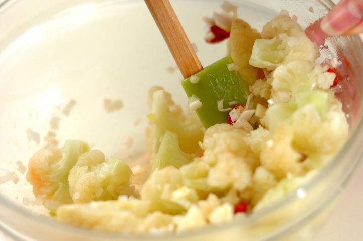 カリフラワーのナムルの作り方2