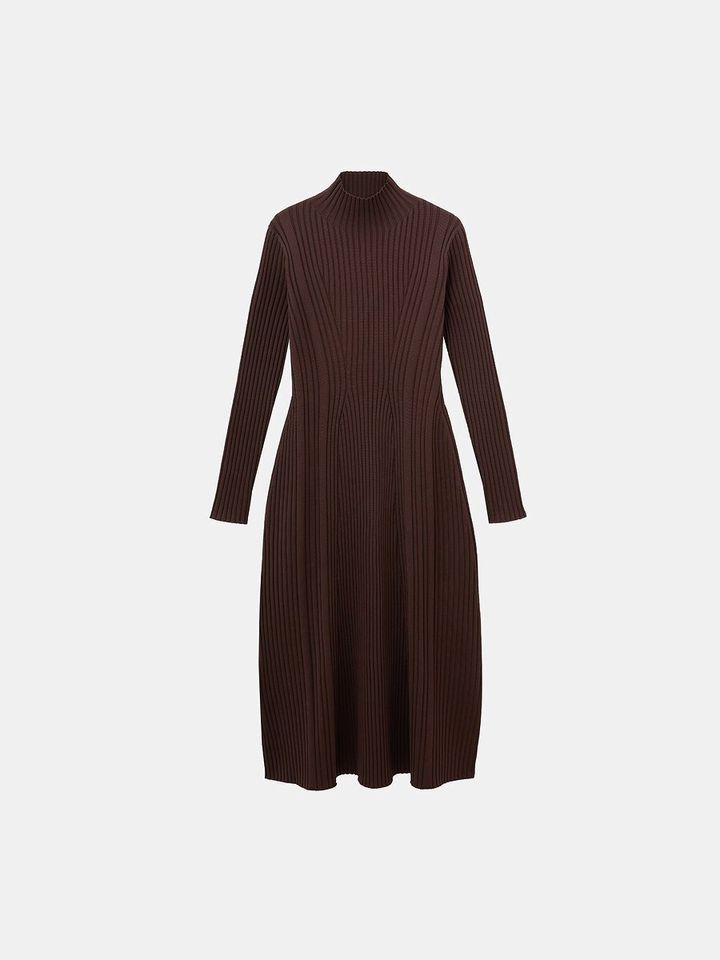 PLSTのホールガーメント（R）リブニットワンピース