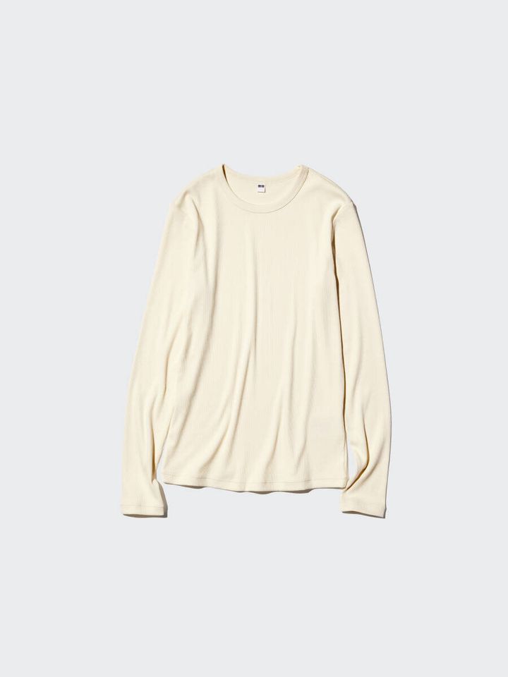 2026ユニクロレディースソフトリブクルーネックT