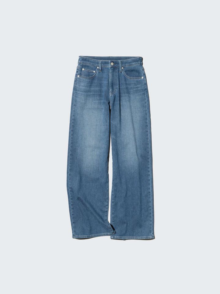 2026ユニクロレディースEZYワイドストレートジーンズ