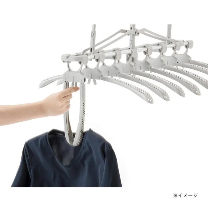 カインズ CAINZ 渡し干しできる 楽干し・楽カケワンタッチスライド 8連ハンガー