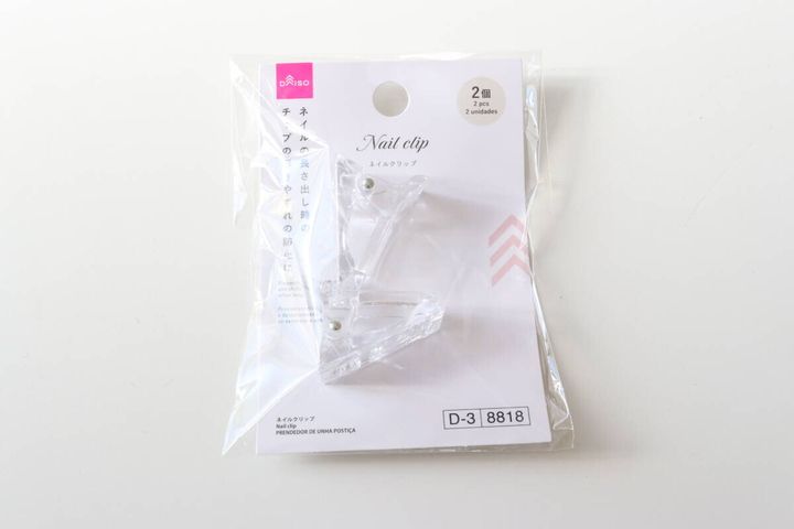 ダイソーのネイルクリップのパッケージ