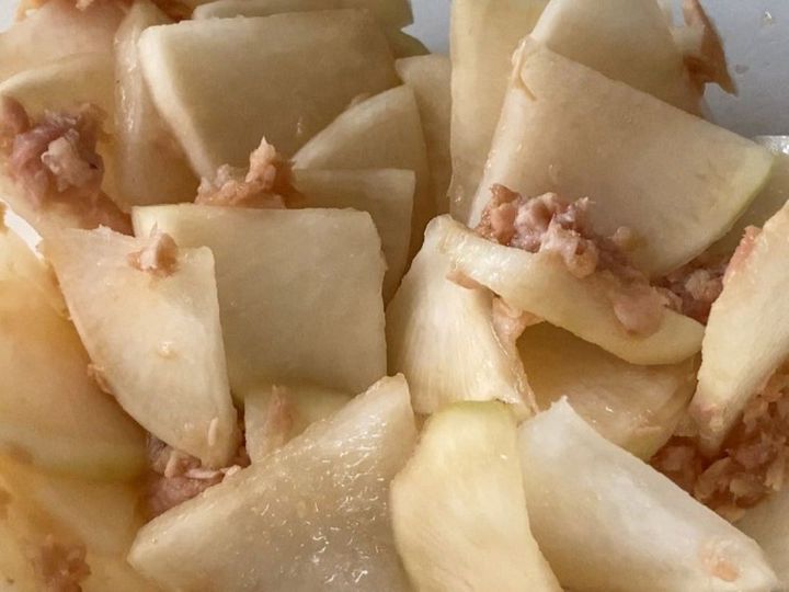 大根とツナの海苔和え