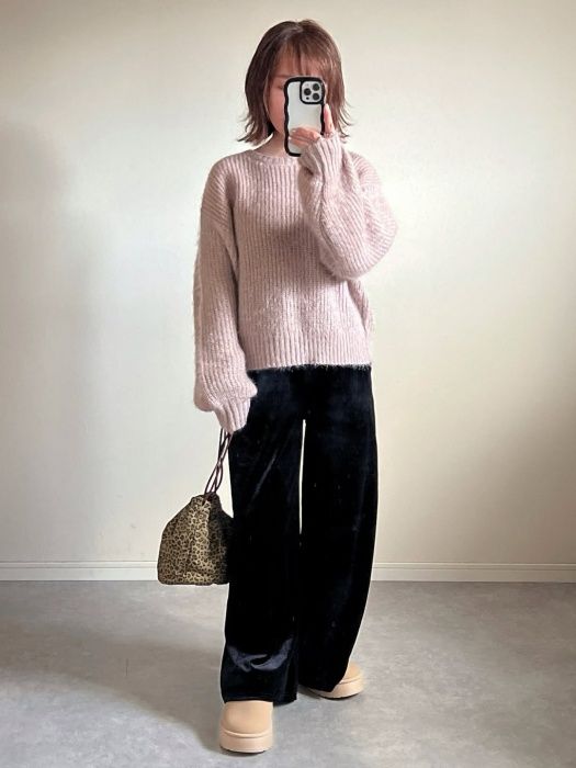 しまむら「ラメシャギーニットプルオーバー」