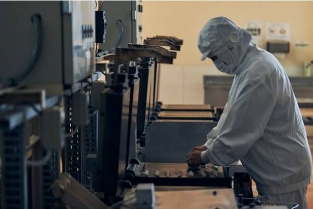 桂新堂のえびせんべいづくりを支える製造現場の様子