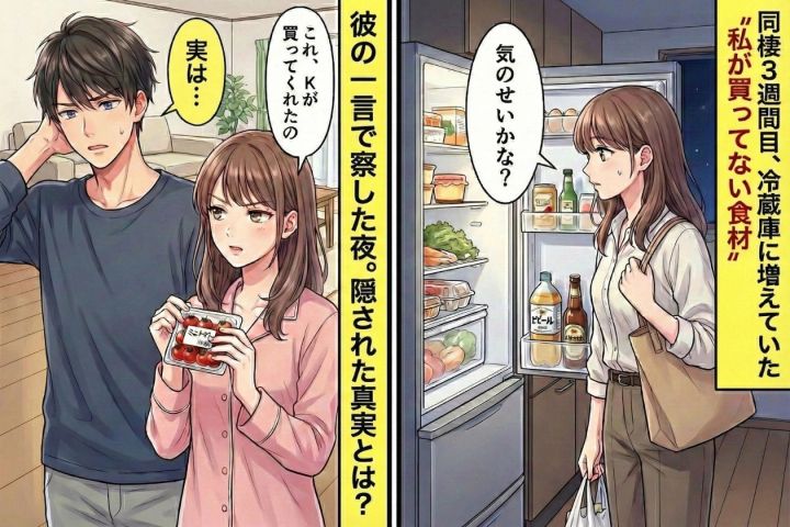同棲3週間目、冷蔵庫に増えていた“私が買ってない食材”→彼の一言で 