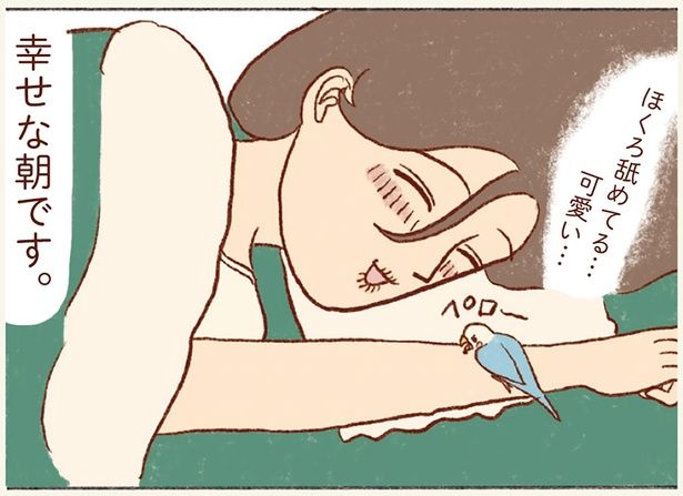 幸せな朝です。 （C）谷小夏／KADOKAWA