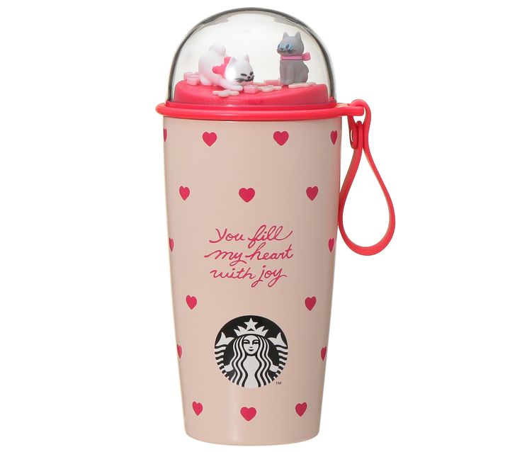 「バレンタイン2026カップシェイプステンレスボトルハート」355ml 5500円