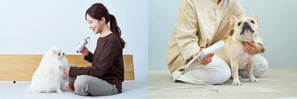 両手が使えて安心ドライ！3WAYスタイルの犬猫用ドライヤー「HUG AIR」先行発売中