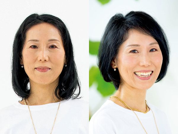 ショートヘア・蒲池さん（59歳）のビフォーアフター